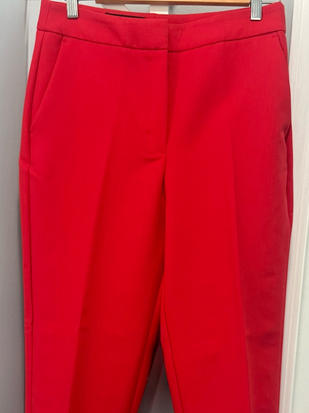 Zara Vibrant Red Tailored Pants